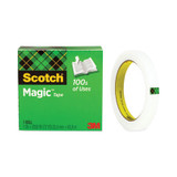 Scotch® Magic Office Tape, 3" Core, 0.5" X 72 Yds, Clear 810-122592