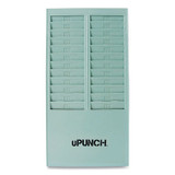 uPunch™ Time Card Rack, 24 Pockets, Gray HNTCR24