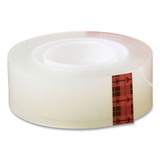 Scotch® Transparent Tape, 1" Core, 0.5" X 36 Yds, Crystal Clear, 2/pack 600H2