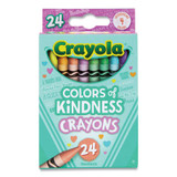 Crayola® Colors of Kindness Crayons, Assorted, 24/Pack 52-0130
