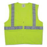 PIP Zipper Safety Vest, X-Large, Hi-Viz Lime Yellow 302-MVGZLY-XL