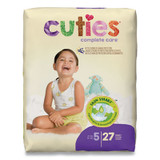 Cuties® Premium Jumbo Diapers, Size 5, Over 27 Lbs, 108/carton CR5001