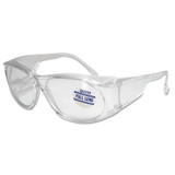 Full-Lens Magnifying Safety Glasses, 3.0 Diopter, Clear, Polycarbonate Lens, Clear Frame