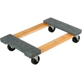 Global Industrial Hardwood Dolly with Carpeted Deck Ends 30 x 18 1200 Lb. Capaci