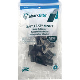 SharkBite 3/4 In. Barb x 1/2 In. MPT Poly-Alloy PEX Adapter (5-Pack)
