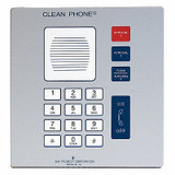 Hubbell Gai-Tronics Cleanroom Telephone,Flush-Mount 295-001F