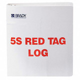 Brady Red Tag Binder  122052