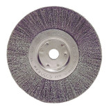 Narrow Face Crimped Wire Wheel, 6 in D, .0104 Stainless Steel Wire