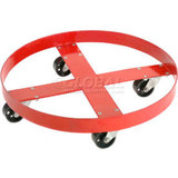 Global Industrial Drum Dolly for 30 Gallon Drum - Rubber Wheels 600 Lb. Capacity