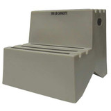 Dpi Step Stand,2 Steps,Polyethylene,Gray ST217-07