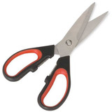 Crestware Kitchen Shears,7 1/2" L,Black/Red Handle KN12