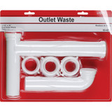 Lasco 1-1/2 In. OD x 16 In. White Plastic End Outlet Waste