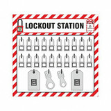 Zing Lockout Tagout Shadow Board,22" H,23" W 7802