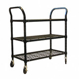 Sim Supply Wire Cart,3 Shelf,36x18x39,Black  2HDJ3