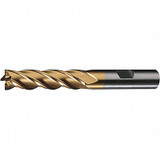 Cleveland Sq. End Mill,Single End,HSS,11/16"  C33214