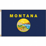 Nylglo Montana Flag,4x6 Ft,Nylon 143170