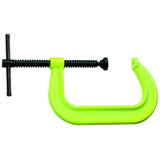 400 SF Hi-Visibility Safety C-Clamps, Sliding Pin, 2 1/2 in Throat Depth