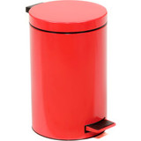 Global Industrial 3-1/2 Gallon Step On Trash Can - Red