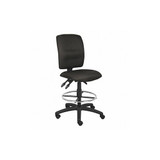 Sim Supply Drafting Chair,Black,25" to 30" Seat H.  453A10