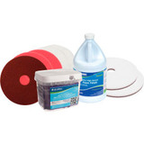 Hardwood Floor Stripping Polishing and Cleaning Pad & Chemical Package - 20""