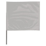 Sim Supply Marking Flag, 18" Silver,PVC,PK100  2318SV-200