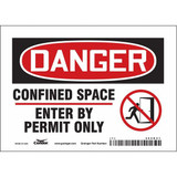 Condor Safety Sign,5 inx7 in,Vinyl 465K21