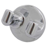 Sim Supply Bathroom Hook,Zinc,Polished,2 1/8 in W  04-8402