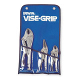 Irwin Locking Plier Sets,Plain Grip,3 Pcs 73