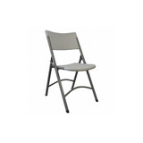 Sim Supply Folding Chair,Blow Molded,White  4NHN5