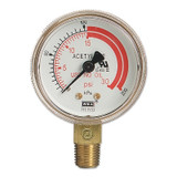 2 1/2 in Regulator Gauge, G-25-200W, 200 PSIG, 1/4 in (NPT)