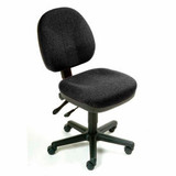 Interion Task Chair With 17-12""H Back Fabric Black