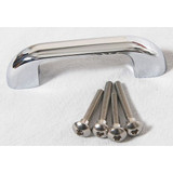 Asi Global Partitions Door Pull,Zinc,Bright 40-8561709