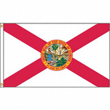 Nylglo Florida Flag,4x6 Ft,Nylon 140970