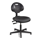 Bevco Task Chair,Poly,Black,15" to 20" Seat Ht  7001-BLK