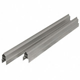 Asi Global Partitions Headrail,Aluminum,Brushed 40-8440980