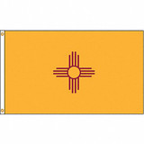 Nylglo New Mexico Flag,4x6 Ft,Nylon 143770