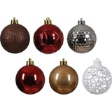 Decoris 37ct Rd/Wht/Brn Ornament 9029350