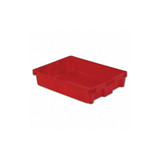 Lewisbins Stk and Nest Ctr,Red,Solid,Polyethylene  SN3022-6 RED