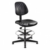 Bevco Task Chair,Poly,Black,23" to 33" Seat Ht  7500D