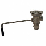 Advance Tabco Drain Assembly,4 3/8 in Dia,Brass K-5