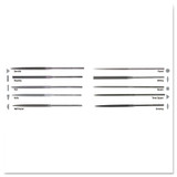 Needle File Sets, Cut 2, 6 1/2 in