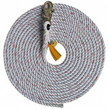 3m Dbi-Sala Vertical Rope Lifeline,Single Snap Hook 1202821