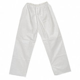 Sim Supply Disposable Pants,L,Elastic Waist,White  PANT-KG-L