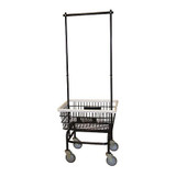 Royal Basket Trucks Laundry Cart,Black,3.4 cu. ft. G27-BKX-W2A-5UNN