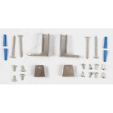 Asi Global Partitions Panel Bracket,SS,Brushed 40-8275010