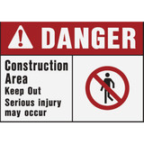 Hy-Ko Danger Construction Area Sign 5201