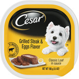Cesar Classic Loaf Grilled Steak & Eggs Adult Wet Dog Food, 3.5 Oz. 798115