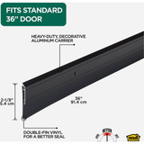 M-D Building Products 0.25 In. 36 In. Black Door Sweep