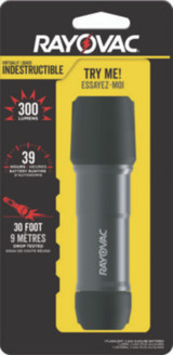 Rayovac® FLASHLIGHT,VIRTIND,3AA,BK ROVDIY3AAA1