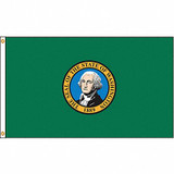 Nylglo Washington Flag,5x8 Ft,Nylon 145780